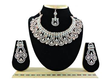 Multicolor designer function wear ad necklace set 1