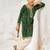 Girl's traditional green bandhanikurta patiala set with foil print bandhani for festival wear (22-30)