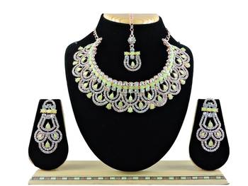 Multicolor designer function wear ad necklace set 1