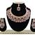 Orange designer function wear ad necklace set
