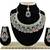 Green designer function wear ad necklace set