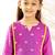 Girl's traditional purple cotton kurta leggings set with thread embroidery for festival casual wear (22-30)