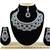 Blue designer function wear ad necklace set