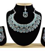 Turquoise designer function wear ad necklace set