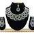 Black designer function wear ad necklace set