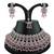 Pink designer function wear ad necklace set