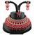 Red designer function wear ad necklace set