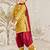 Girl tween cotton kurta set with dupatta - mustard floral print traditional wear rakhi  designer ethnic festival outfit
