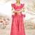 Girl's Traditional Red Cotton Lehenga Set with Embroidery Mirror Work and Dupatta for Wedding Festival Wear (22-30)