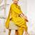 Girl's silk kurta set with dupatta - mustard sequin embroidered traditional ethnic wear raksha bandhan wedding outfit