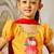 Girl's Lehenga Set | Mustard & Red | Janmashtami Collection | Animal Print