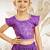 Girl's Traditional Purple Silk Lehenga Set with Thread Embroidery and Gold Dupatta for Wedding Party Wear (22-30)