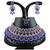 Blue designer function wear ad necklace set