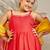 Girl's traditional raksha bandhan outfit - red rayon kurta palazzo set with organza dupatta for festival wear