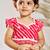 Girl's Traditional Red Cotton Lehenga Set with Embroidery Mirror Work and Dupatta for Wedding Festival Wear (22-30)