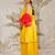 Girl's traditional raksha bandhan outfit - mustard rayon kurta palazzo set with organza dupatta for festival wear