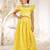 Girl's Traditional Yellow Cotton Lehenga Set with Embroidery Mirror Work and Dupatta for Wedding Festival Wear (22-30)