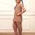 Girl's rose pink cotton yoga kurta set with straight pants for kids (age 9-15 years)
