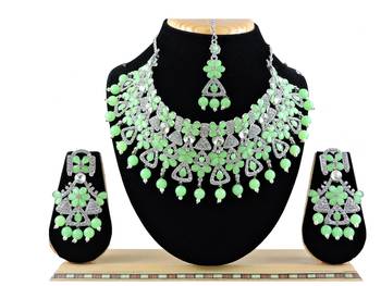 Multicolor designer function wear ad necklace set 1