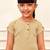 Girl's chiku cotton yoga kurta set with straight pants for kids (age 9-15 years)