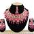 Red designer function wear ad necklace set
