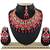 Red designer function wear ad necklace set