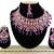 Purple designer function wear ad necklace set