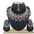 Blue designer function wear ad necklace set