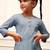 Girl's aqua cotton kurta and harem pant set with kantha