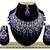 Blue designer function wear ad necklace set