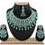 Green designer function wear ad necklace set