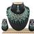 Green designer function wear ad necklace set