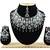 Black designer function wear ad necklace set