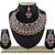 Red designer function wear ad necklace set