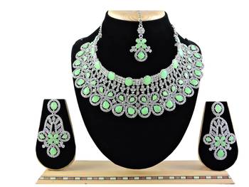 Multicolor designer function wear ad necklace set 1