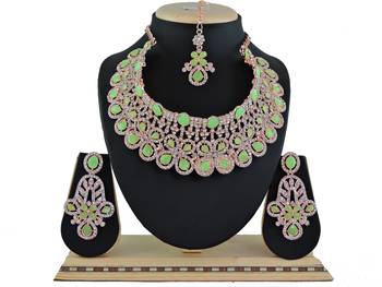 Multicolor designer function wear ad necklace set 1