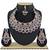 Blue designer function wear ad necklace set