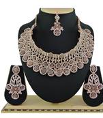 Grey designer function wear ad necklace set