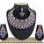 Blue designer function wear ad necklace set