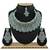 Green designer function wear ad necklace set
