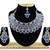 Blue designer function wear ad necklace set