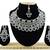 Black designer function wear ad necklace set