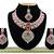 Red designer function wear ad necklace set