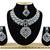 Blue designer function wear ad necklace set