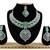 Green designer function wear ad necklace set