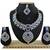 Blue designer function wear ad necklace set