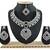 Black designer function wear ad necklace set