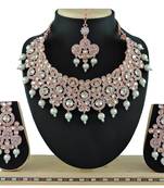 Multicolor designer function wear ad necklace set