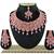 Pink designer function wear ad necklace set
