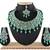 Green designer function wear ad necklace set